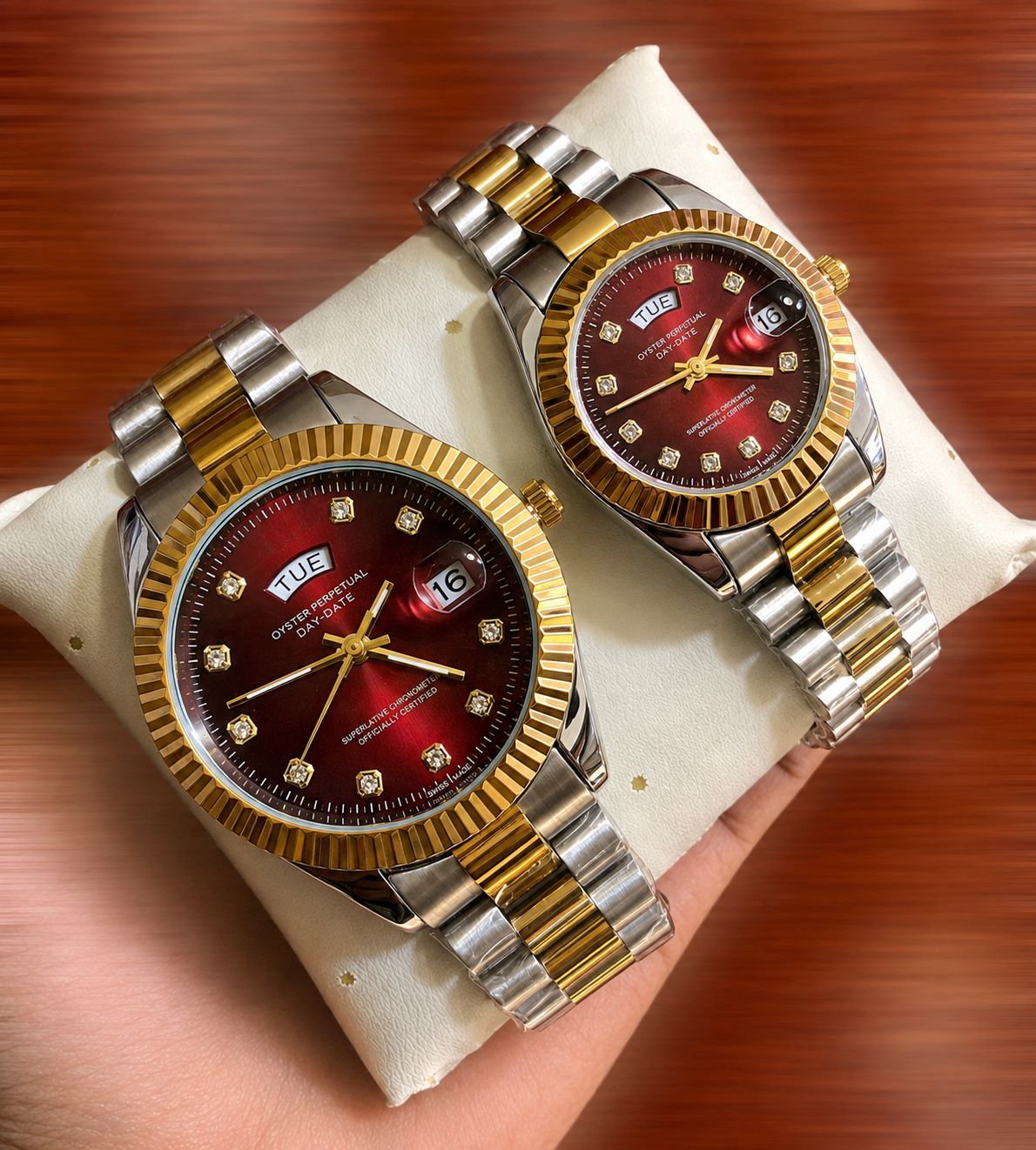 Luxury Couple Watch Set – Premium Design / طقم ساعات فاخرة للزوجين – تصميم راقٍ
