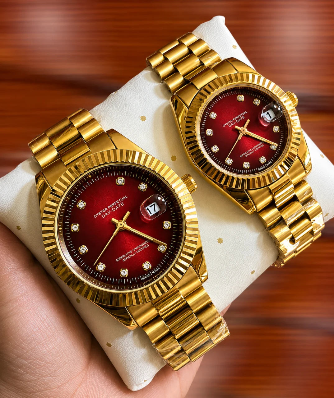Luxury Couple Watch Set – Premium Design / طقم ساعات فاخرة للزوجين – تصميم راقٍ