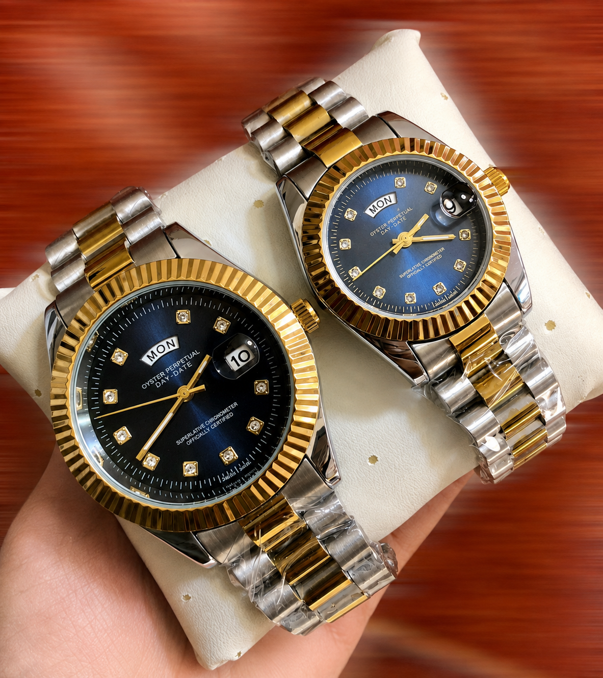 Luxury Couple Watch Set – Premium Design / طقم ساعات فاخرة للزوجين – تصميم راقٍ