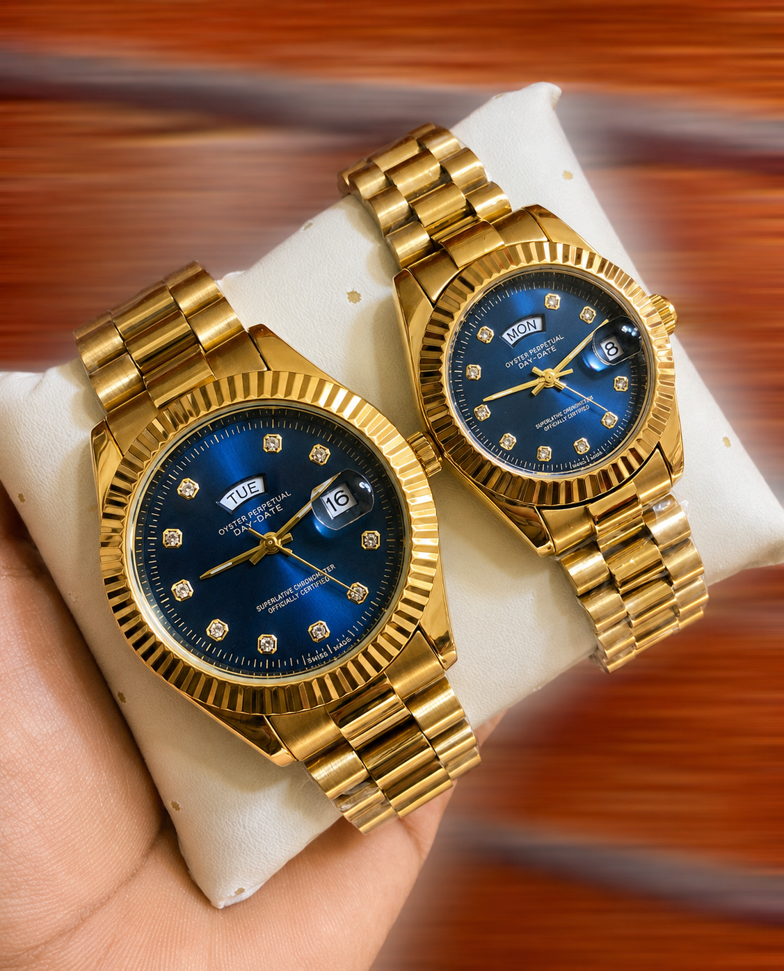 Luxury Couple Watch Set – Premium Design / طقم ساعات فاخرة للزوجين – تصميم راقٍ