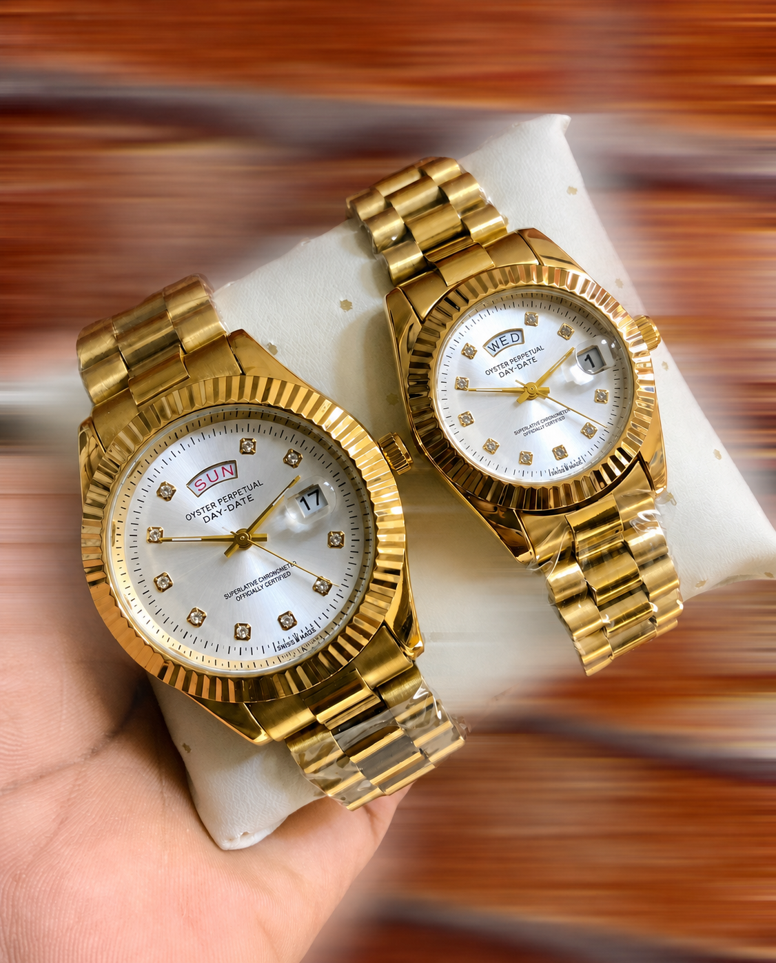Luxury Couple Watch Set – Premium Design / طقم ساعات فاخرة للزوجين – تصميم راقٍ