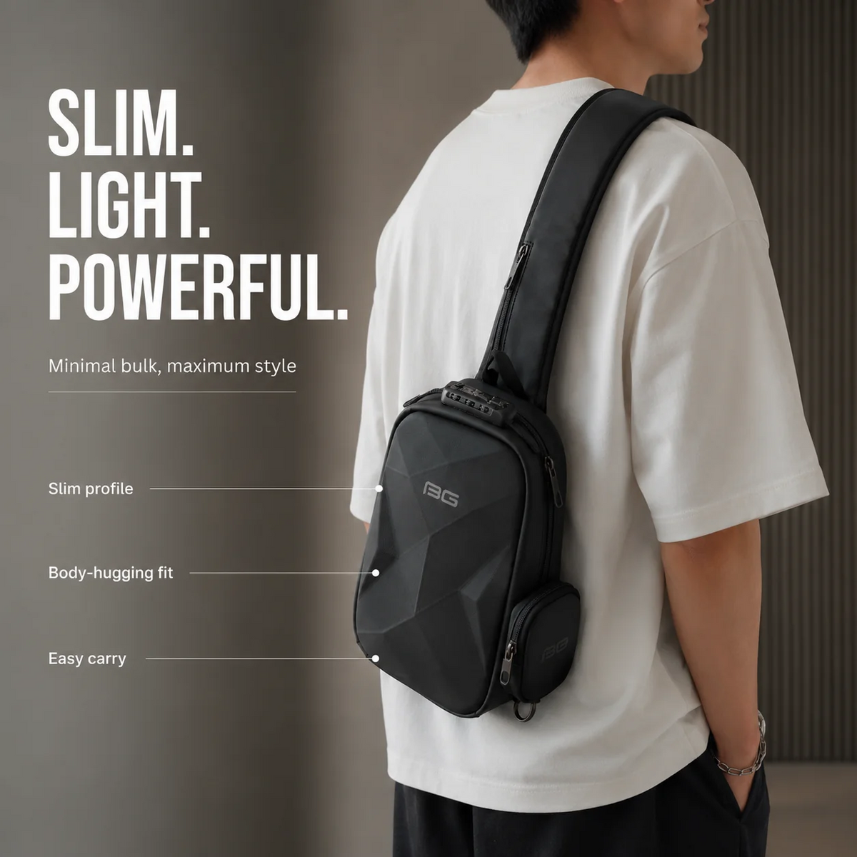 Aesthetic Shoulder Bag for Men &amp; Women | حقيبة كتف أنيقة للرجال والنساء