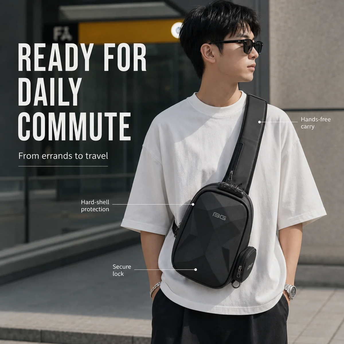 Aesthetic Shoulder Bag for Men &amp; Women | حقيبة كتف أنيقة للرجال والنساء